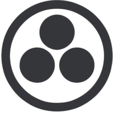 Kitsutani LLC Logo Three solid circles inside of a circle outline